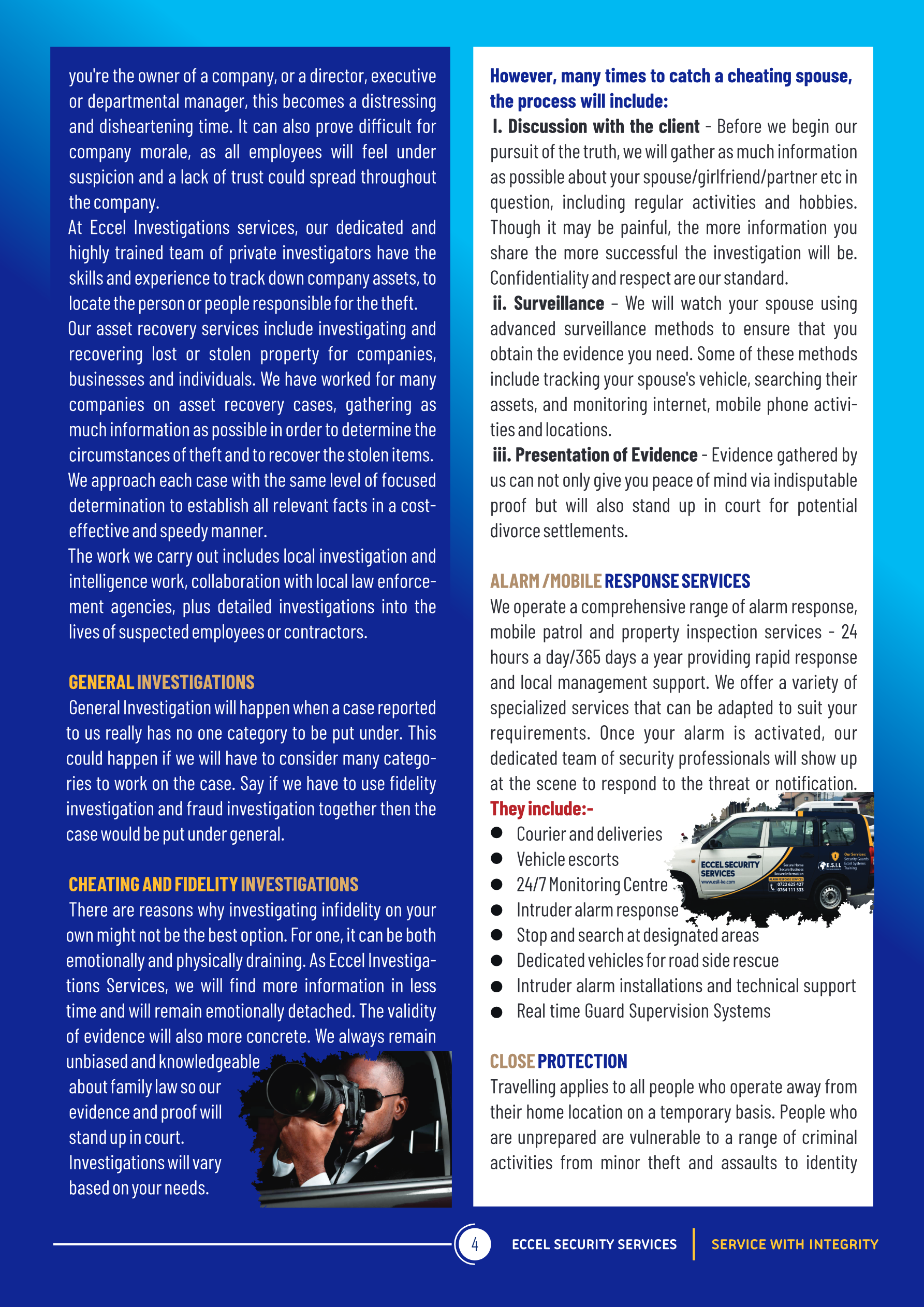 Remote monitoring and investigations